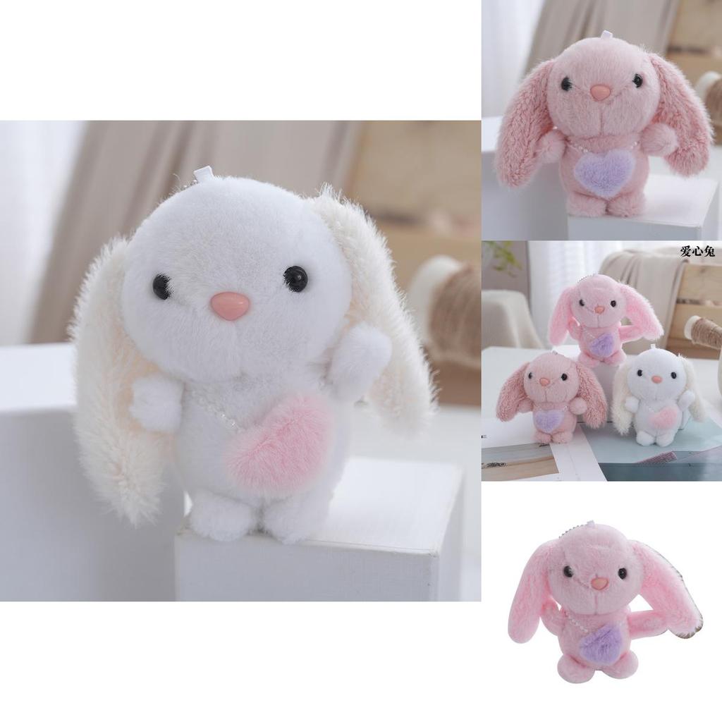 Восхитительный мультяшный плюшевый кулон в виде кролика, мягкая набивная игрушка, мини-кукла для детских подарков