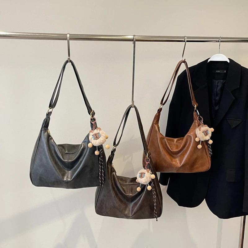 Высококачественная женская сумка через плечо на осень/зиму, новая вместительная повседневная сумка на одно плечо