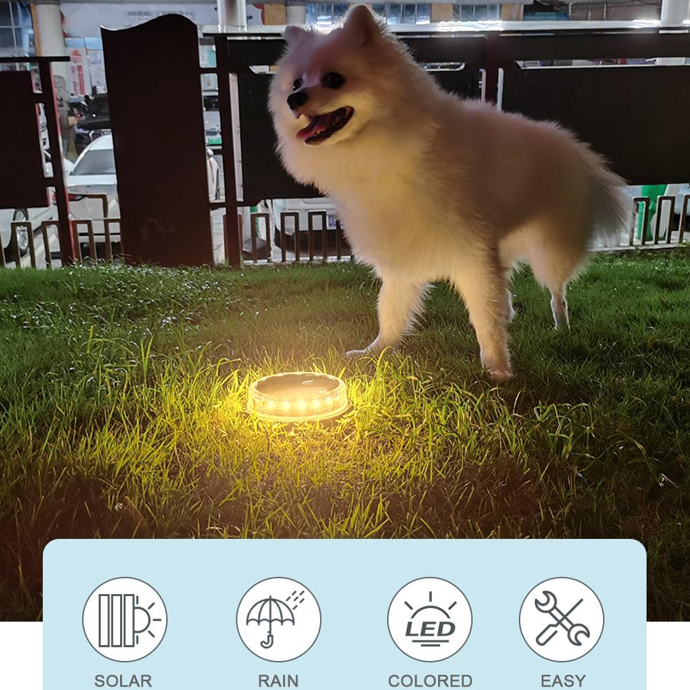 1 шт. супер яркий светодиодный солнечный светильник для уличного освещения IP65 водонепроницаемый наземный светильник для украшения сада