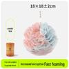 Luxury Four-Color Soft Exfoliating Bath Flower – Large Size for Rich Bubbles