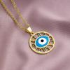 Турецкое ожерелье Lucky Evil Eye, женское 14 стильное ожерелье с голубыми глазами, женское очарование, эмалированное капельное масло, цепочка из нержавеющей стали, ювелирные изделия