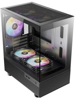 CX200M RGB без стоек с 5 стандартными RGB-вентиляторами Elite, Micro-ATX