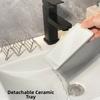 Stainless Steel W-Shaped Soap Holder Non-slip Space Saving Soap Dish Drain Tray Rust-proof Soap Storage Rack Sink Countertop