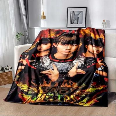 3D Плед с принтом Babymetal, Модный Мягкий Уютный для Гостиной Спальни Дивана Кровати, Плед для Путешествий, Подарок Ребенку на День Рождения