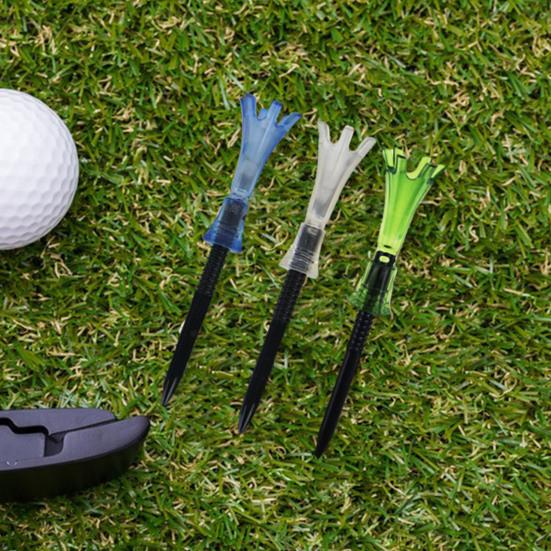 3Pcs Rotating Golf Spikes Adjustable Heel Height Limit Ball Tee Golf Training Tool Training Tee Equipment