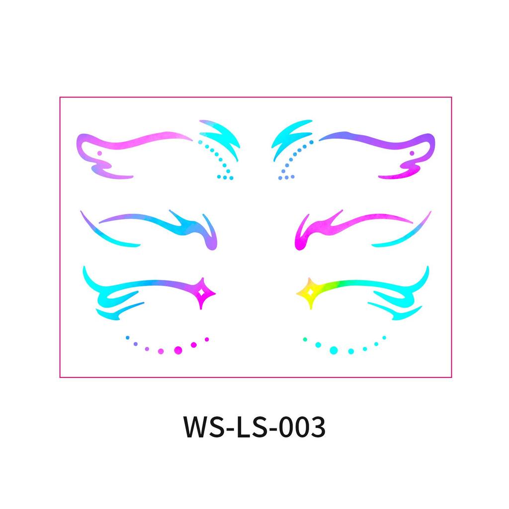 Европейско-американский трансграничный музыкальный фестиваль - Лазерные наклейки для подводки глаз - Водонепроницаемые и стойкие одноразовые татуировки