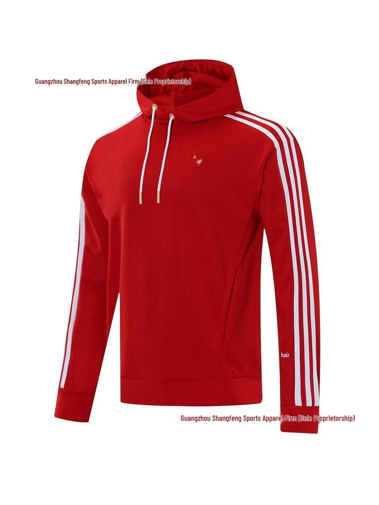 Real Madrid & Arsenal Autumn/Winter Football Hoodie & T-Shirt Training Set for Adults