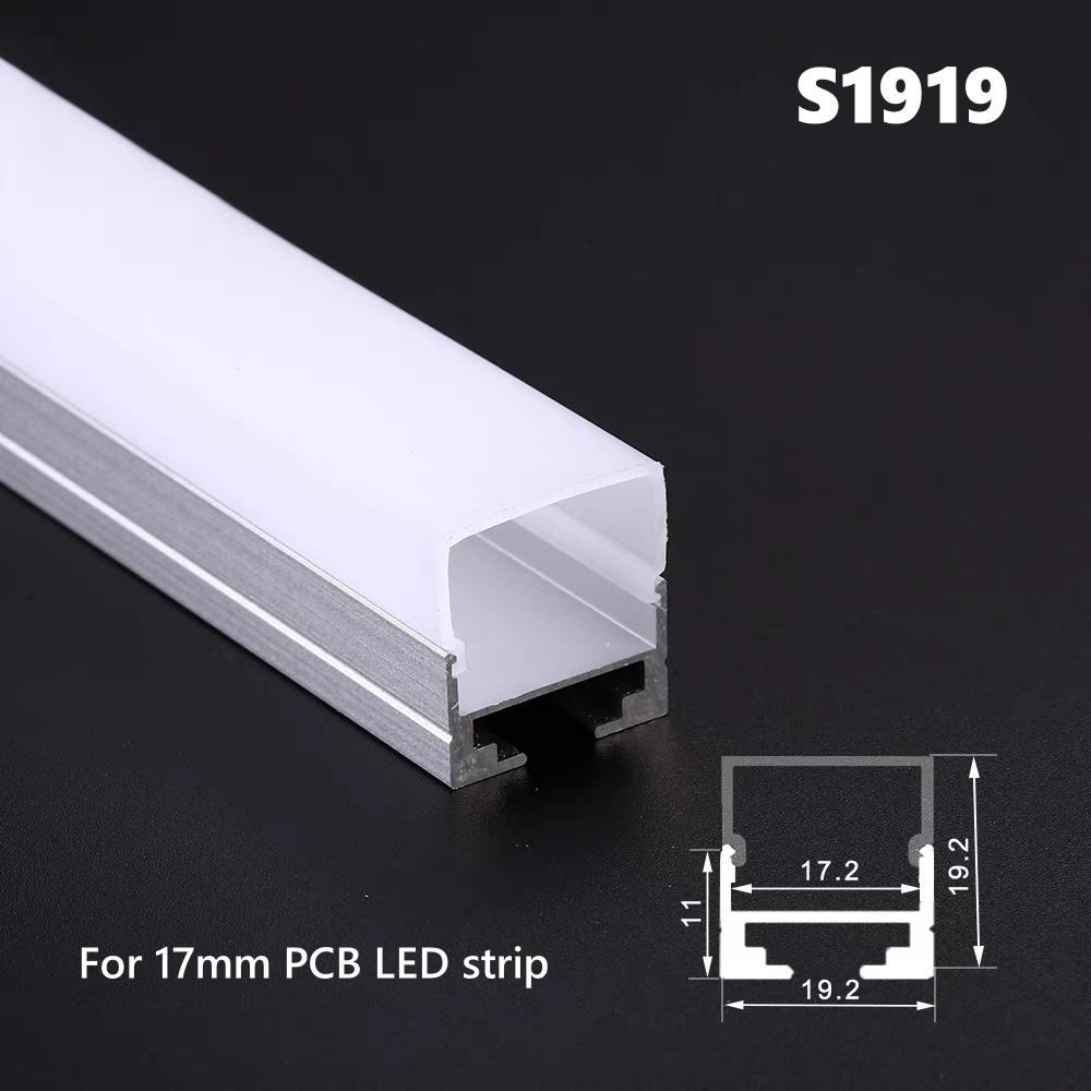 Трехсторонний светящийся светодиодный алюминиевый профиль круглый квадратный трубчатый рассеиватель из поликарбоната, поверхностный подвесной линейный корпус для полосового света