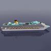 Cruise Ship Paper Model Cruise Ship 3D Paper Model Diy Puzzle Manual Papercrafts Toy