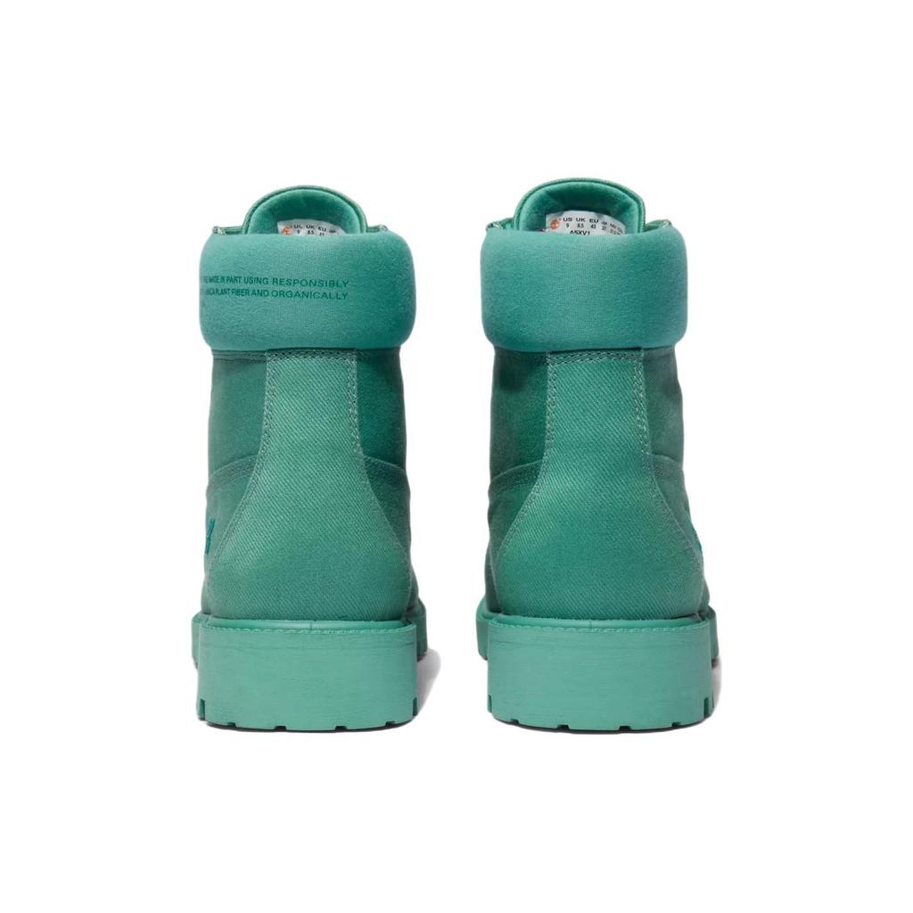 Pangaia X Timberland Waterproof 6-Inch Leather Durable Short Outdoor Boots Men Boots Green A5XV1357