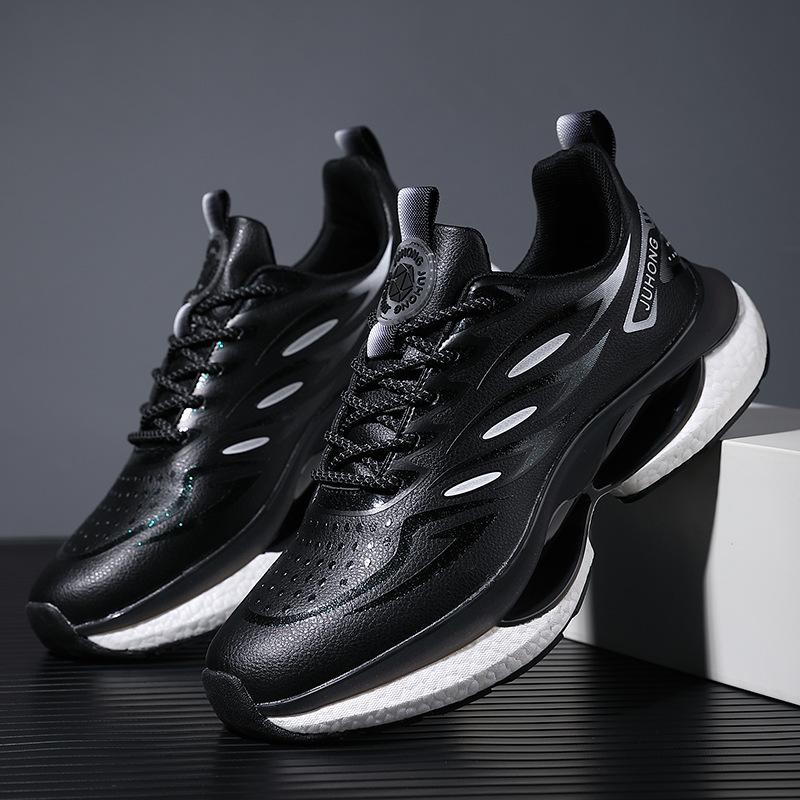 Fashion Hot Sale Mens Sports Shoes Low Cut Lightweight Bouncy Sole Breathable Mesh Running Sneakers