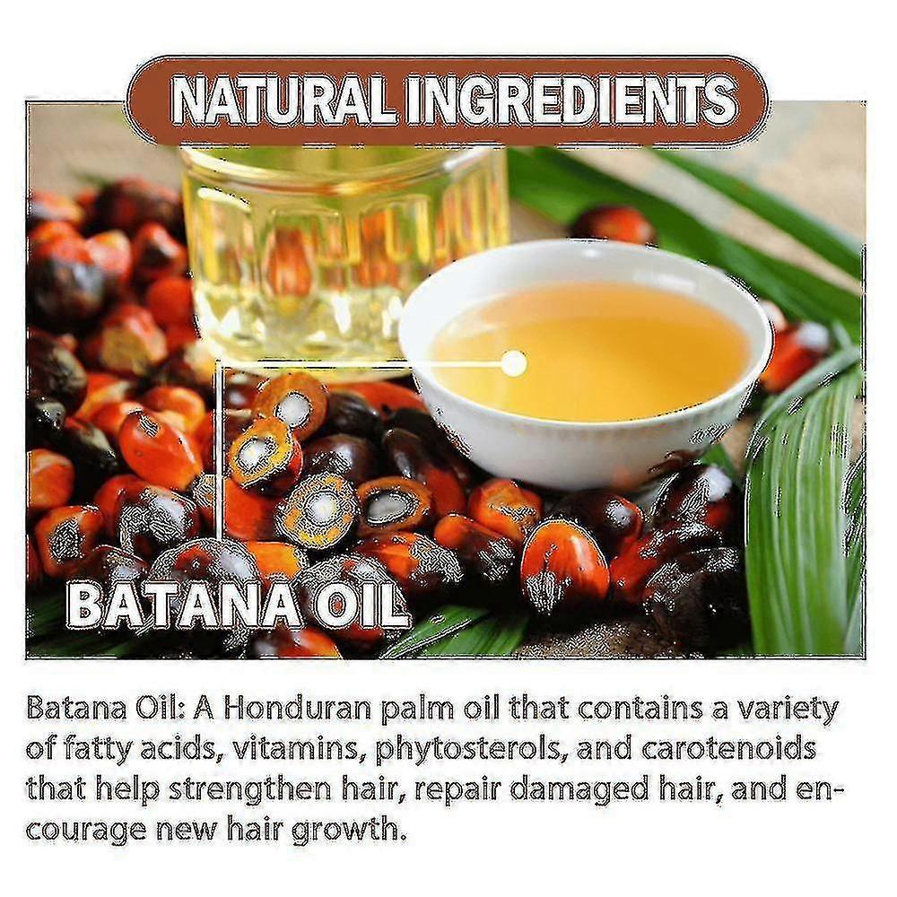 100% Pure Batana Oil From Natural Batana Butter For Hair Growth Alopecia Areata Hair Loss Treatment For Men Wome - HE