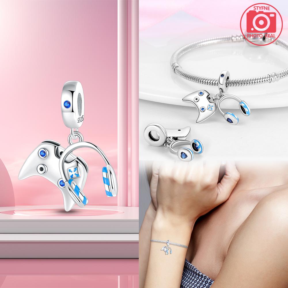 copper Plated Headphone Pendant Charm Bracelets for Women Compatible With Pendant Charm Bead Charms Bead Charms for Fine Jewellery Making Gift