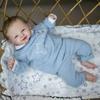 48cm Cuddly Reborn Toddler Doll Vivienne Soft Cloth Body with PP Cotton Simulation Doll 3D Painted Skin Veins Visible Realistiic Baby Doll Toy for Kid
