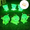 6Pcs Detailed Glowing In Dark Resins Deer Statue Handmade Decorative Figurine For Home Office Desk Bookshelves Decors