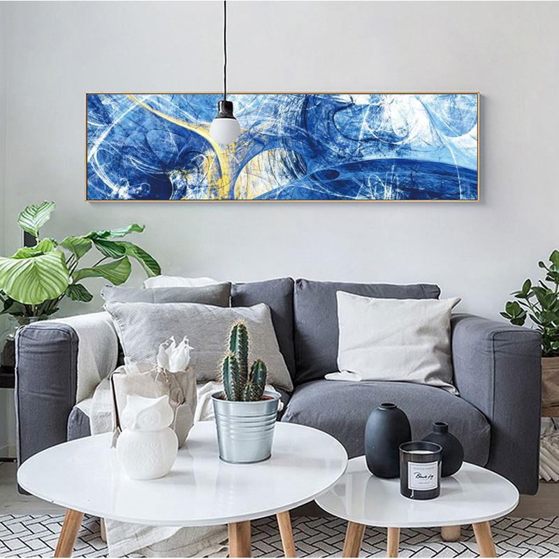 Современная абстрактная картина маслом на холсте, постеры и принты, настенная живопись, абстрактная линия, картина для декора гостиной, без рамки