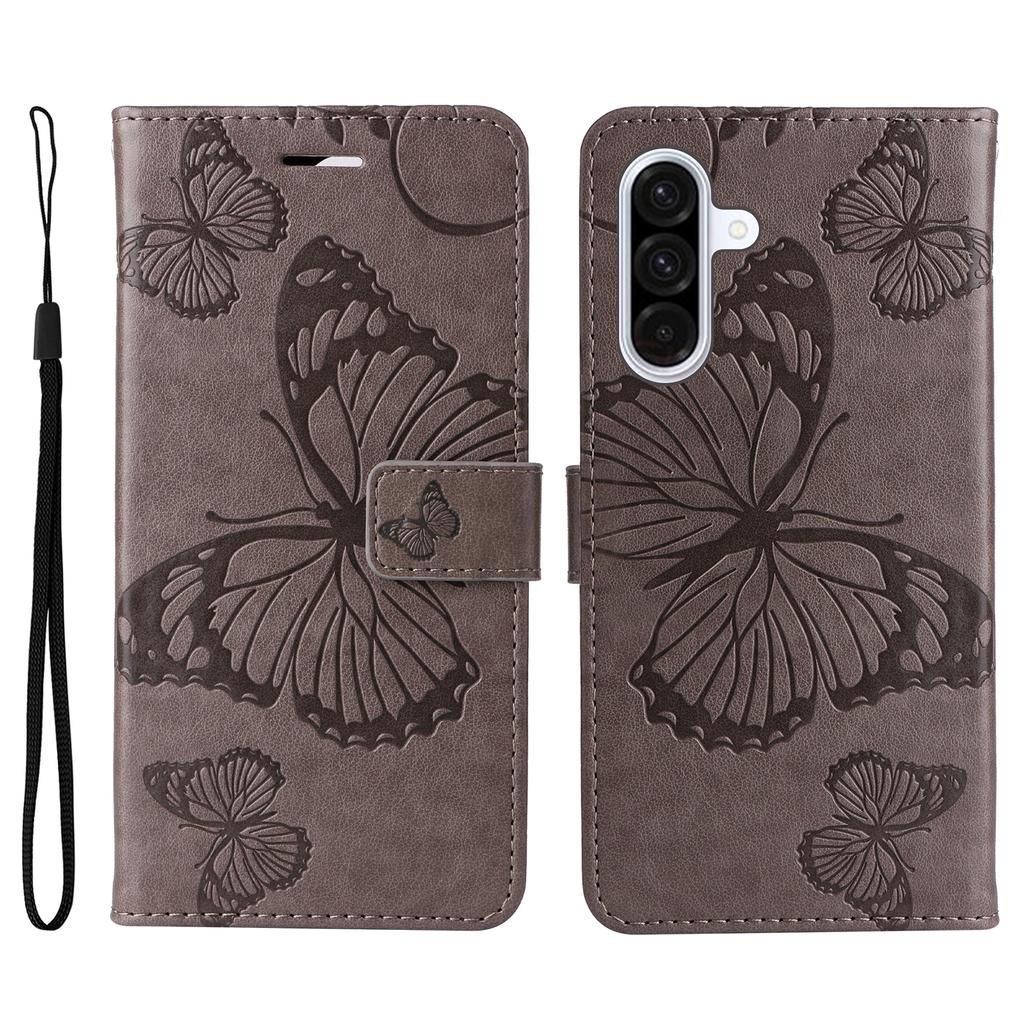 Чехол-кошелек для Samsung Galaxy A36 5G, кожаный чехол для телефона с цветочным и бабочковым принтом, подставка