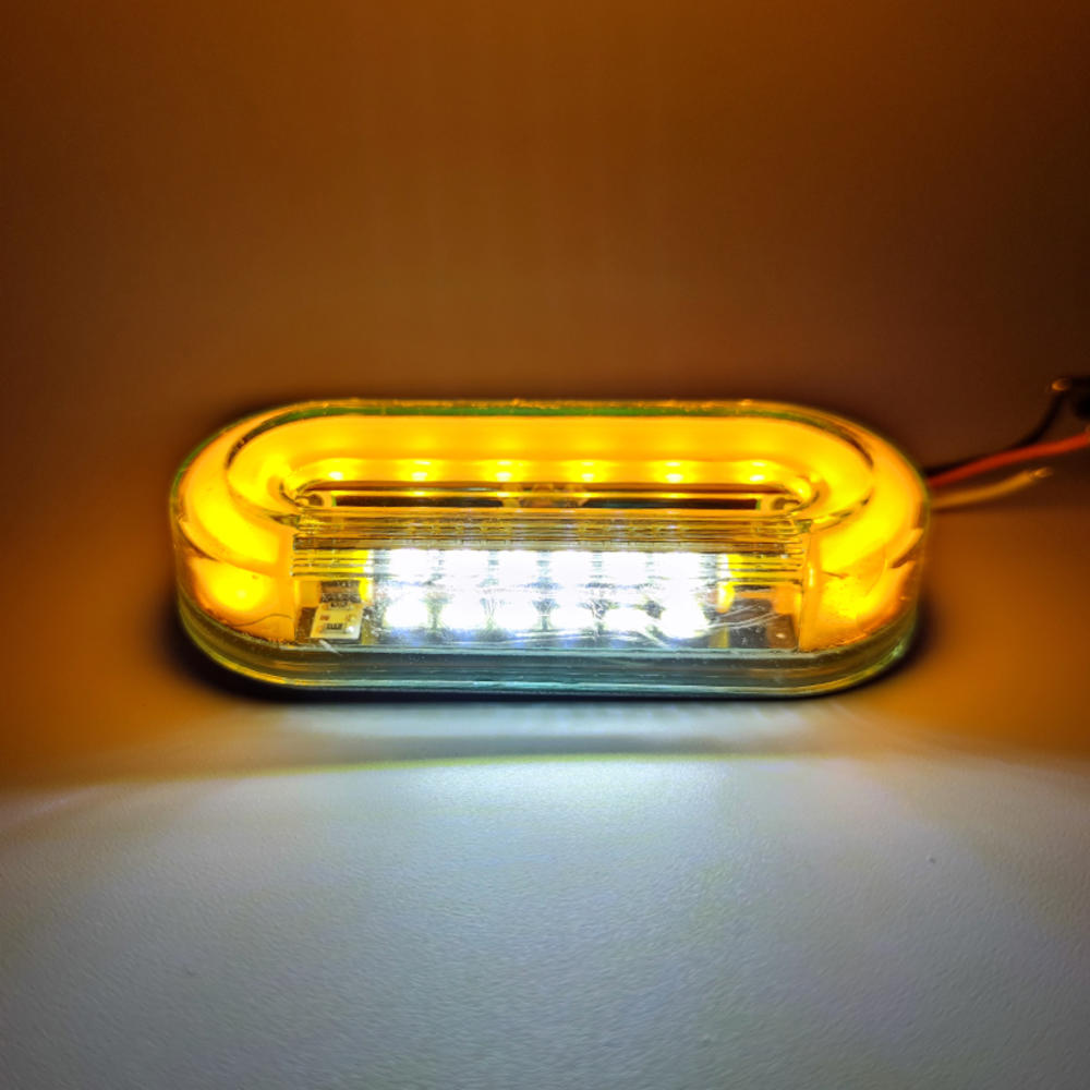 12 В-24 В светодиодные боковые габаритные огни для автомобиля, грузовика, автомобильная внешняя лампа, предупреждающий задний фонарь, 3 режима, сигнальный фонарь для прицепа, 4 шт./12 шт.