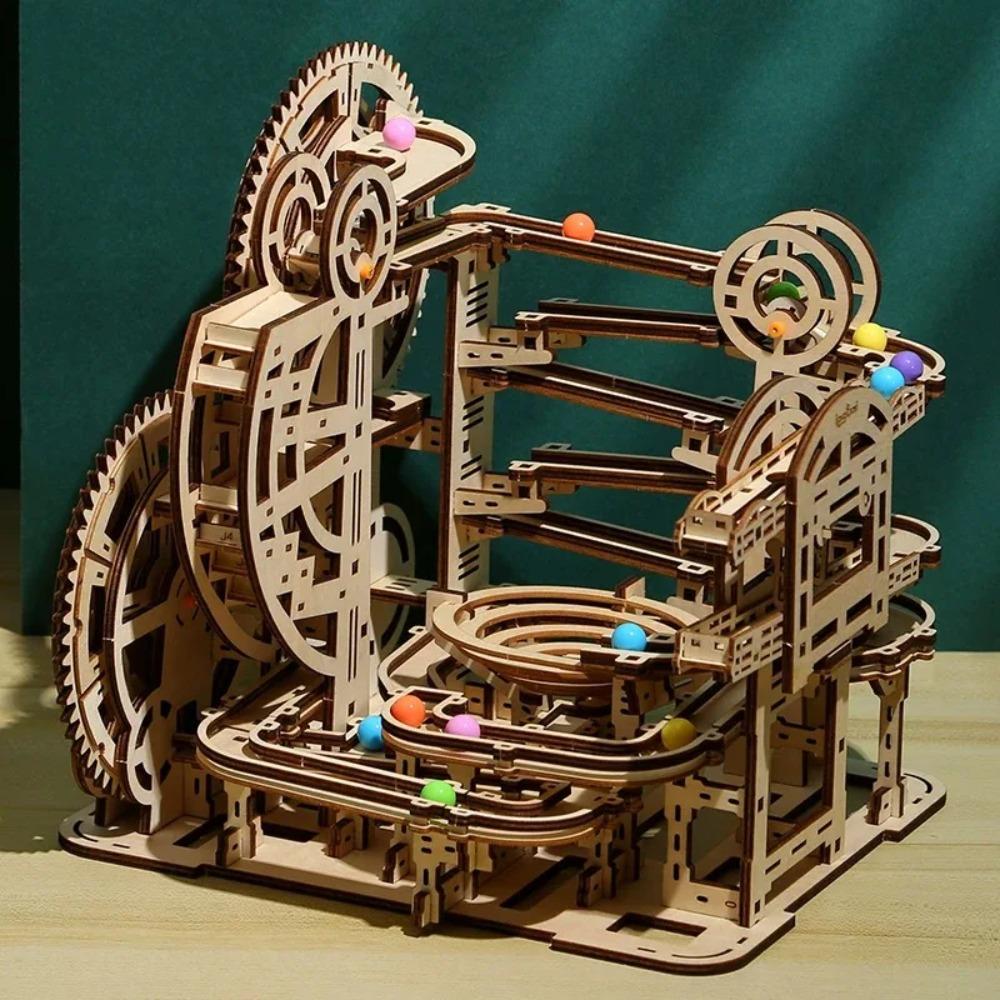 3D деревянные головоломки, строительные наборы, Marble Runs, механические головоломки, самостоятельная сборка, игрушки STEAM, развивающие игрушки для детей, подарок для взрослых