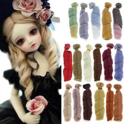 15 см парик куклы волосы DIY парики BJD кудри для кукол SD для куклы Blythe аксессуары для ремонта головы 1/3 1/4 1/6 куклы