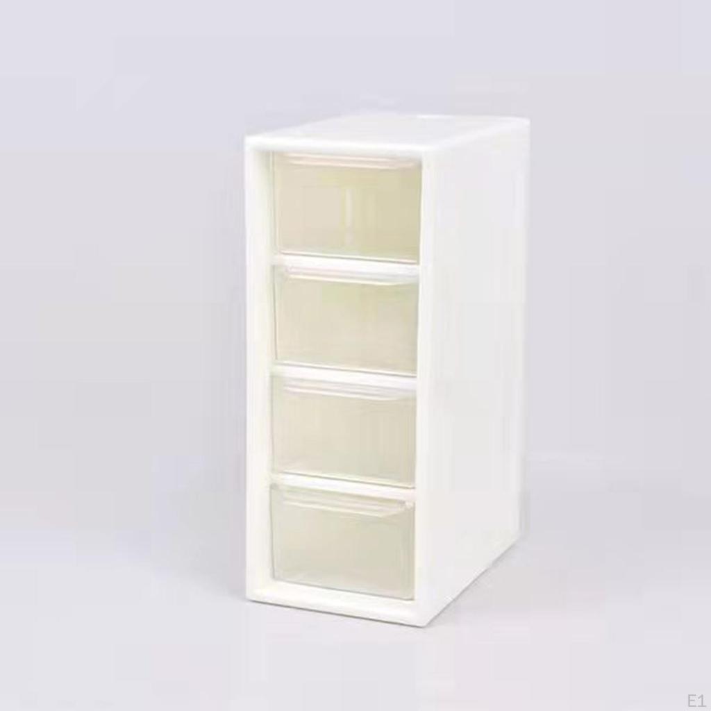 Настольный ящик для хранения косметики с 4 ящиками, небольшой органайзер для лака, 15,7x6,5x9,7 см