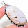 Natural Montana Agate Gemstone 925 Sterling Silver Gift Pendant 2.64" J4g50