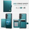 For Samsung Galaxy S25 FE Case JEEHOOD J09 RFID Blocking Card Holder Leather Back Phone Cover Magnetic Case