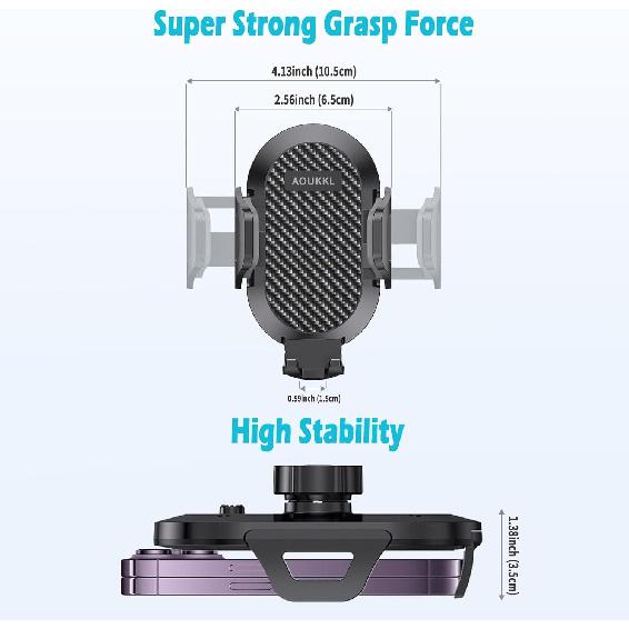 Car Phone Holder Fits for Toyota Corolla 2014-2016 Accessories,Thick Cases Friendly,Cell Phone Mount for 4.7-7 in Phones,360 Degree Rotation,Easy to