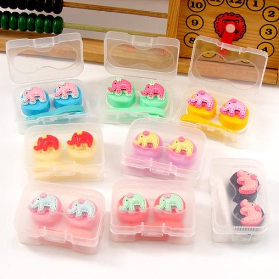 1 шт. Прозрачный практичный портативный женский футляр для контактных линз для путешествий, держатель для хранения контактных линз