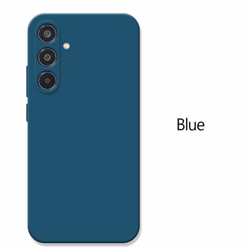 Ударопрочный чехол для телефона из жидкого силикона для Samsung Galaxy S24 S25 S21 S22 S23 FE S 25 edge 24 Plus Ультратонкий матовый чехол Fundas