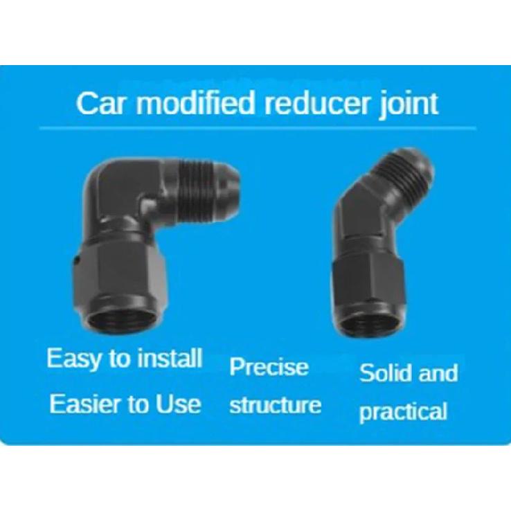 Oil Fuel Fittings Male To Female Thread 90/45 Degree Swivel Coupler AN Adapter Oil Cooler Joint Aluminum Transformation Fittings
