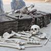 Набор из 28 скелетов, костей и черепов, фигурки скелетов на Хэллоуин для жуткого украшения кладбища