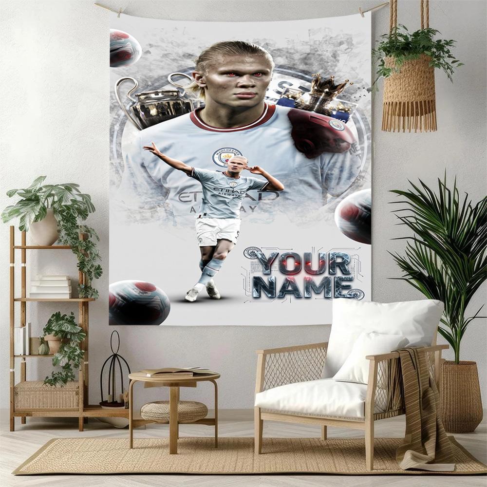 Haaland Customize Your Name Tapestry Gift Personalized Tapestry Easy to Hang Ideal for Bedroom Multi-purpose for All Occasions