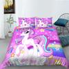 2023 Новый стиль, 2/3 шт., комплект высококачественных пододеяльников с 3D принтом единорога, комплекты пододеяльников из высококачественного полиэфира