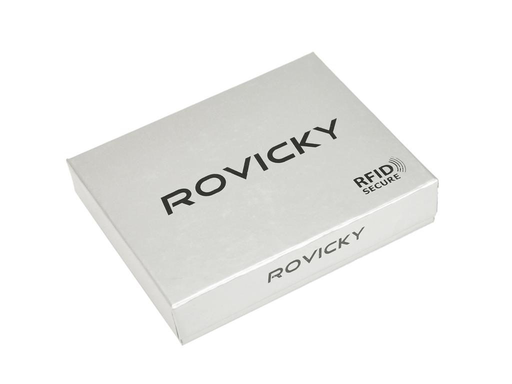 Skórzany męski portfel Rovicky PC-028-BAR RFID