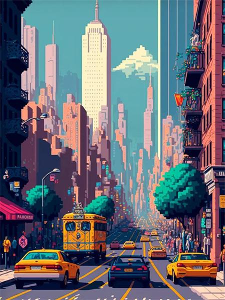 Diy Алмазная картина Мозаика Дом Улица Полный квадрат Круглая вышивка Мозаика Пейзаж Домашний декор