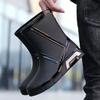 Rain Boots for Men Loafers Waterproof and Non-slip Gum Man Shoes High Quality Cheap New Gumboots Water Without Lacing Rainy Day