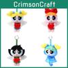 Adorable Flying Little Powerpuff Girls Plush Doll With Cute Raincoat Design 13cm