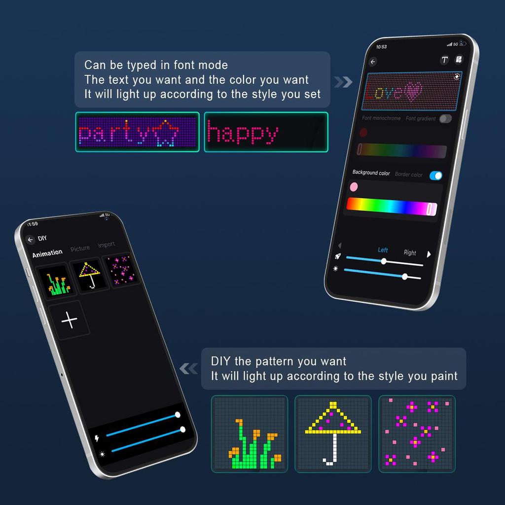 USB DC5V WS2812B Smart Led String Christmas Lights Bluetooth Music App Control RGBIC Curtain LED Addressable Party Decoration