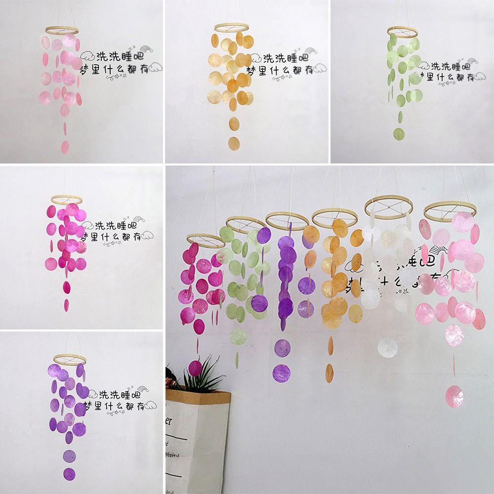 Home Decoration Shell Wind Chime Natural Shell Dream Catchers Ornament Garden Wind Chimes  Home