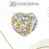 Charms Heart Twigs S925 Bead Beads Twigs Plated Pendant