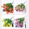 Artificial Violet Flowers All-season Faux Flower Bundle Realistic Fake Violets with Bendable Stems for Outdoors Garden Wedding Decorations