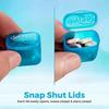 Monthly Pill Organizer with Removable Pocket-Sized Storage Box Snap Lid Storage Case for Daily