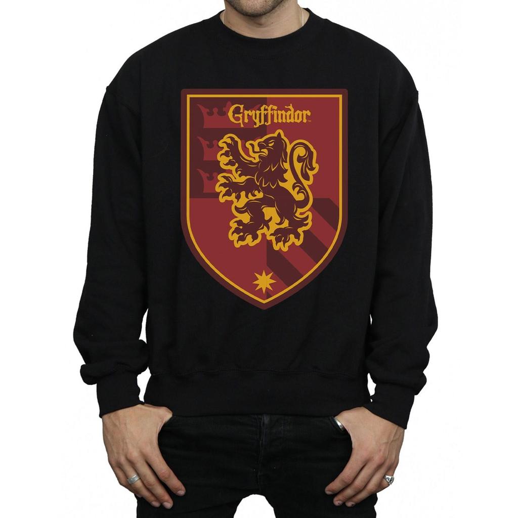 Harry Potter Mens Gryffindor Crest Flat Sweatshirt