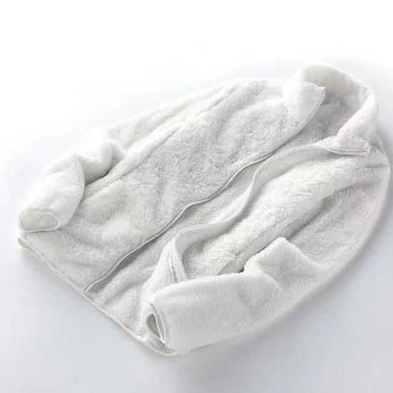 Женское зимнее пальто с толстым воротником-стойкой, двухсторонним флисом, защитой шеи, застежкой-молнией, однотонной, с длинными рукавами, сохраняющей тепло, уличной курткой