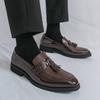 Мужская обувь большого размера, повседневная обувь с бахромой, мужская всесезонная новая обувь-лоферы, деловая кожаная обувь для внешней торговли, мужская