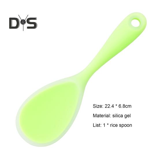 Ложка для риса, утолщенное подвесное отверстие, легко чистящаяся полупрозрачная силиконовая кастрюля, инструменты для приготовления пищи