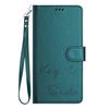 Leather Wallet Flip Case For Doogee N55 Plus N60 Pro Note 58 59 56 56x Keep Smile Embossed Design with Wrist Strap