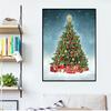 Алмазная вышивка 5D Алмазная вышивка крестиком Кристаллический квадратный/круглый набор бриллиантов Рождественская елка Украшение DIY Алмазная картина