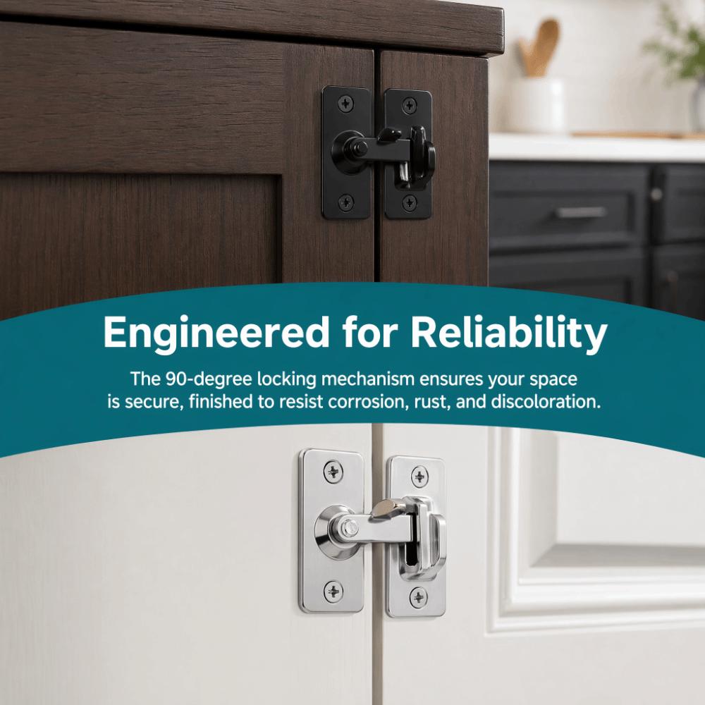 Stainless Steel Door Lock Multi-functional Cabinet Lock Versatile Toggle Latch  Home